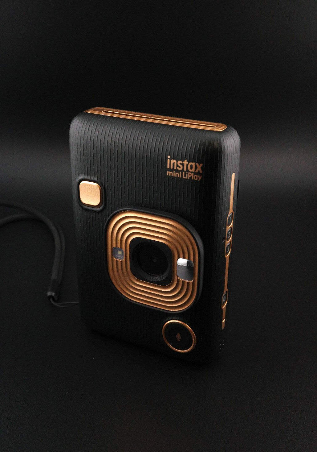 Fujifilm Instax Mini LiPlay Hybrid Instant Camera – Black & Rose Gold + Film