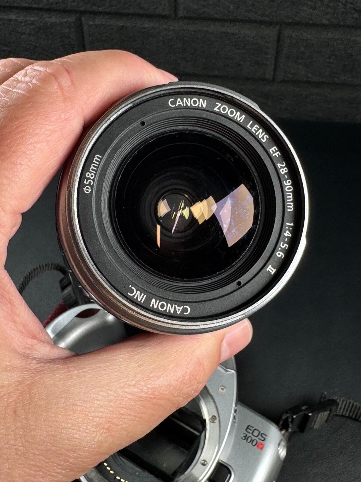 Canon EOS 300v 35mm SLR Film Camera + EF 28-90mm Canon Zoom Lens - Read Details