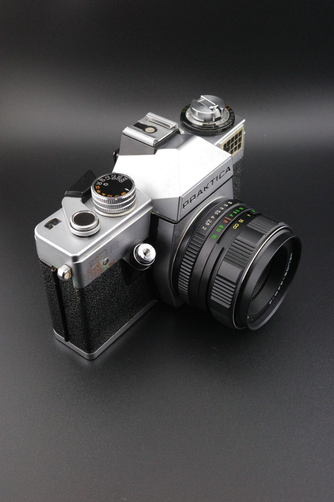 Praktica LB2 Vintage 35mm SLR + Helios 44M-4 58mm f2 M42 Film Tested & Working