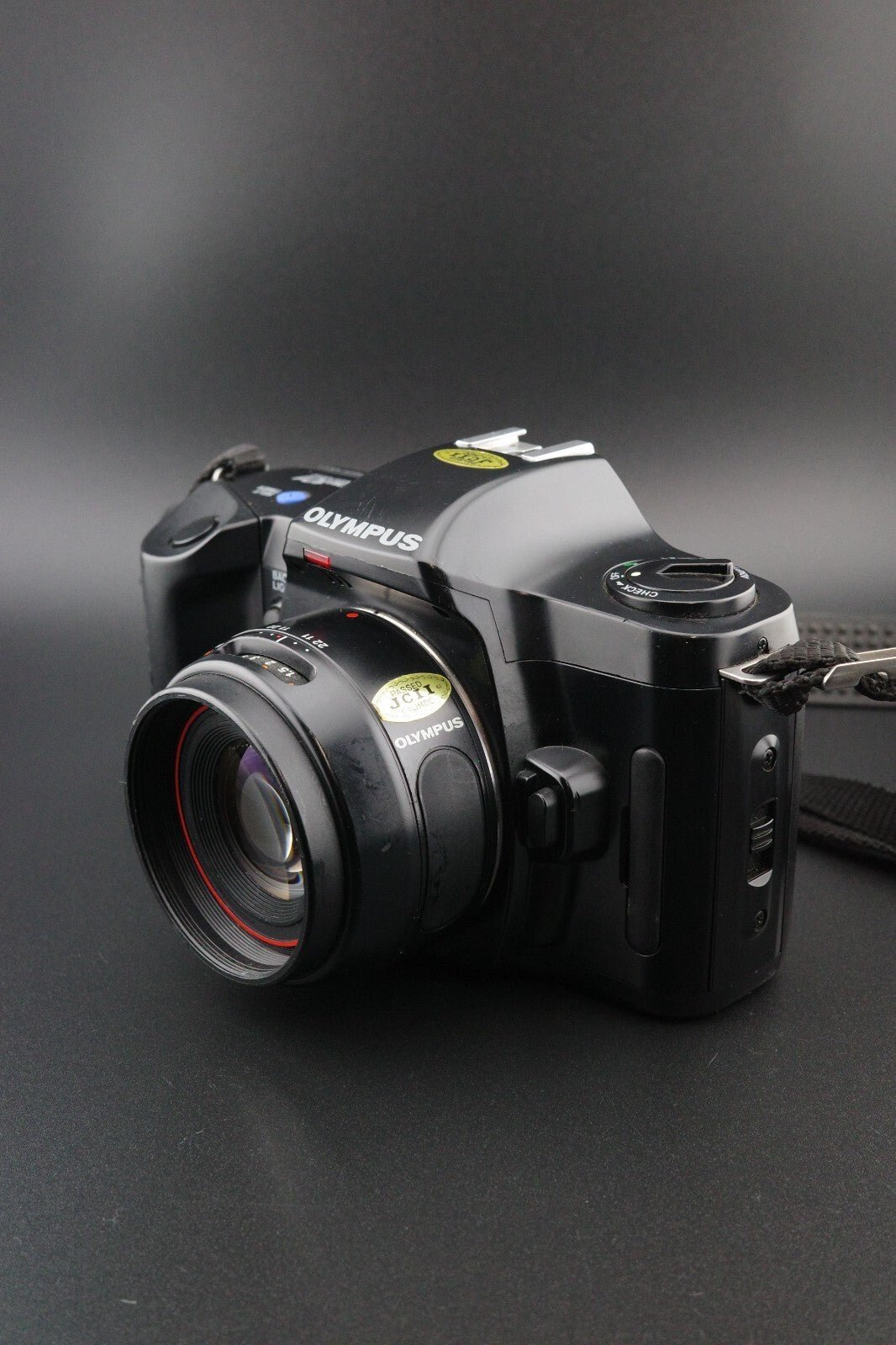 Olympus OM101 Power Focus 35mm SLR Camera + 50mm f/2 Lens Film Tested &  Working