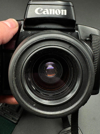 Vintage Canon EOS 100 35mm Film Camera + 35-80mm Power Zoom Lens - Working (O15)