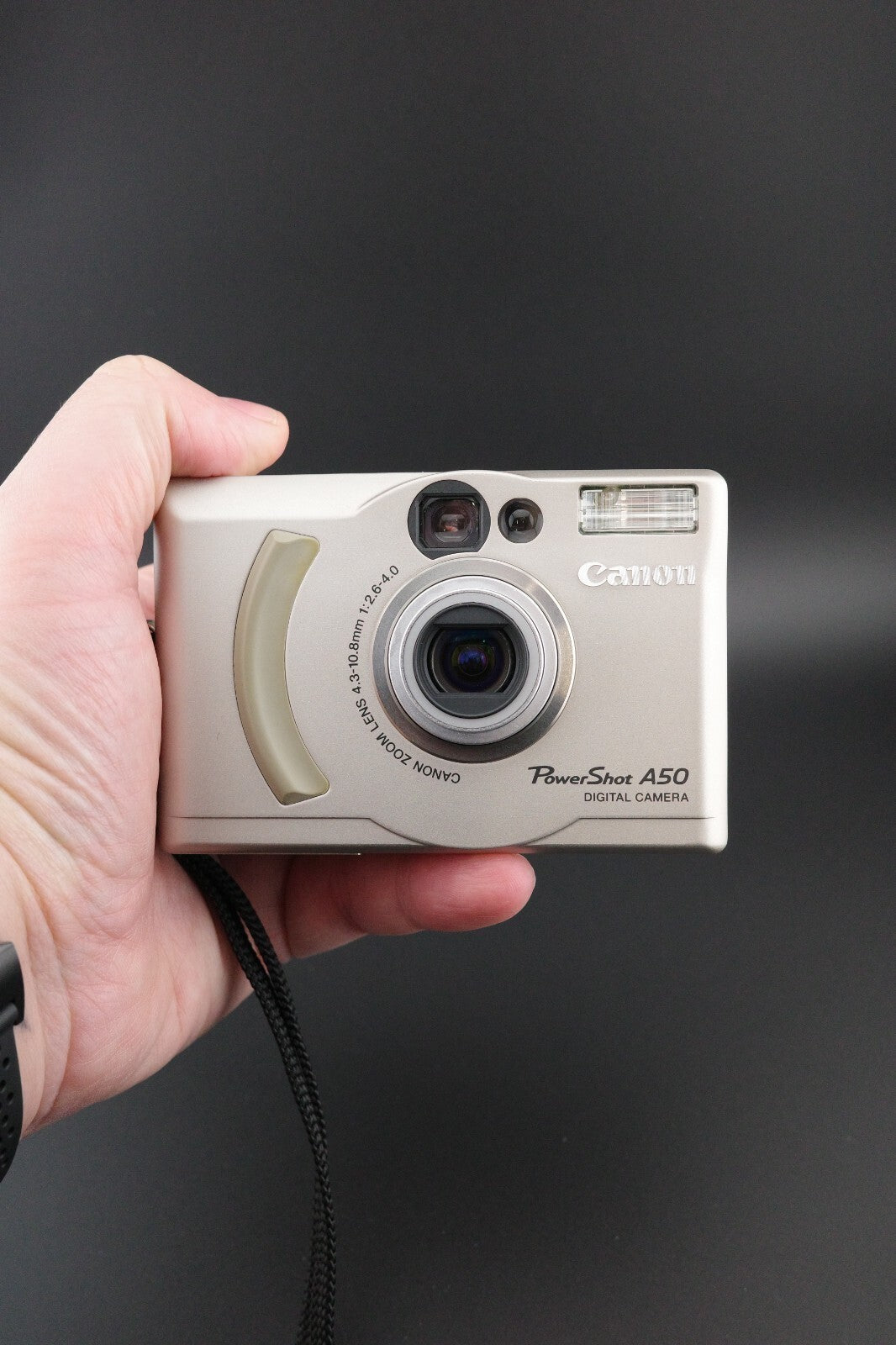 Canon PowerShot A50 1.3MP CCD Vintage Digital Camera + CF Card Tested & Working