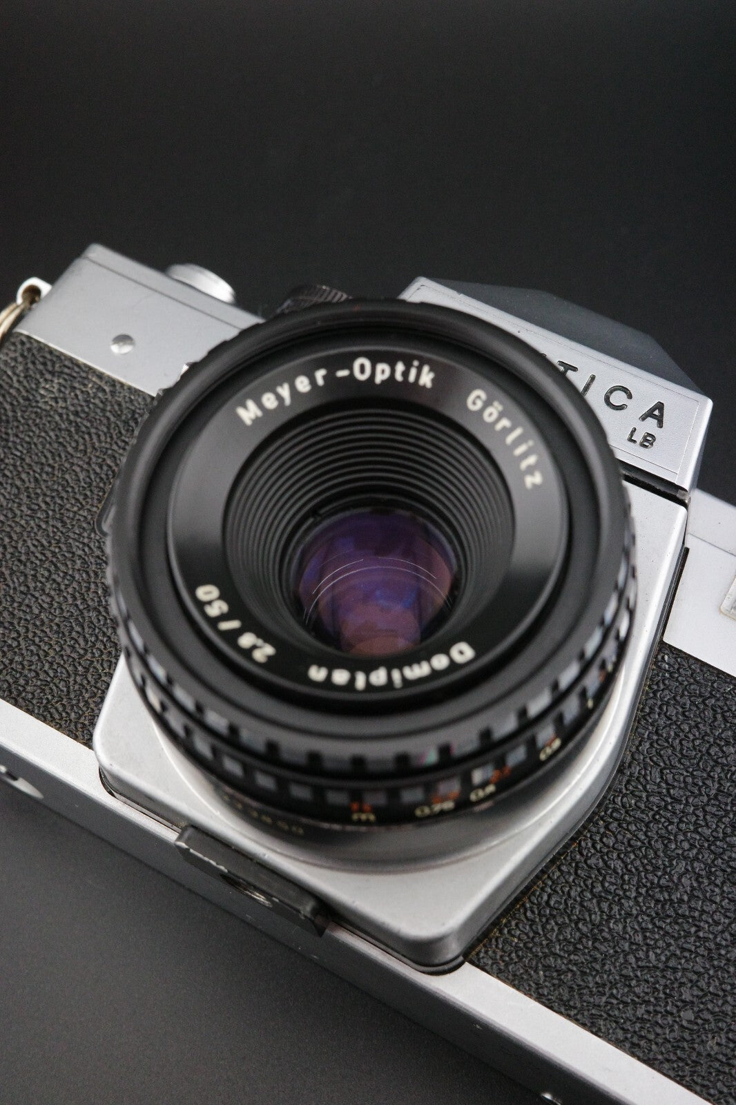Praktica LB2 35mm SLR + Meyer Domiplan 50mm f2.8 M42 Film Film Tested & Working