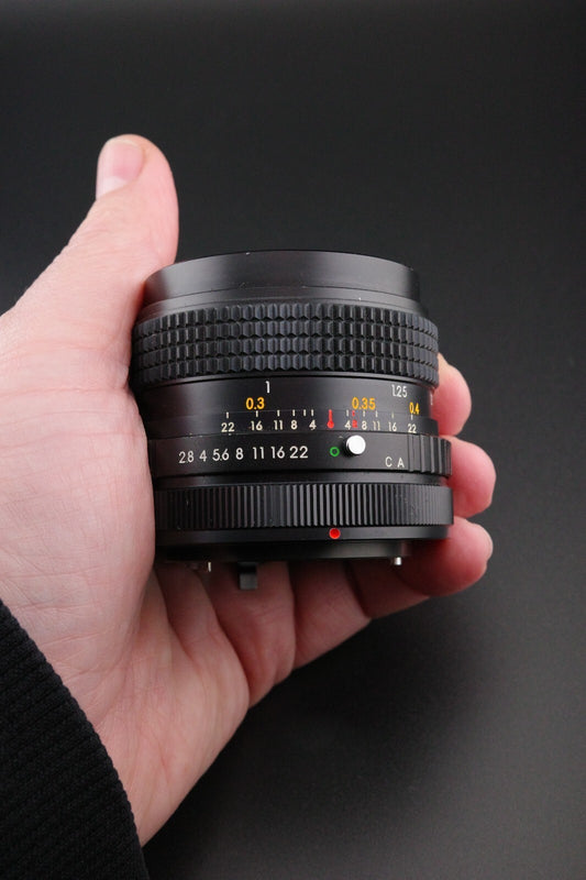 Ozeck Super Auto MC 28mm f/2.8 Canon FD Wide Angle Lens Clean, Tested & Working