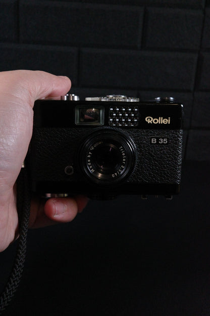 Rollei 35 B 35mm Compact Camera Carl Zeiss Lens + Case - Film Tested & Working