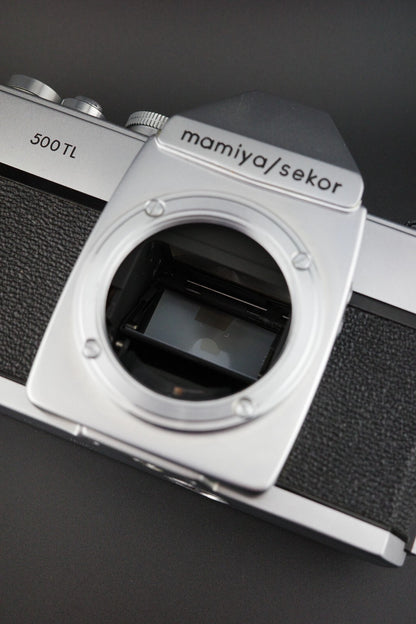 Mamiya/Sekor 500TL 35mm Film Camera +  50mm f/2 Lens Winds, Fires, Faulty Meter