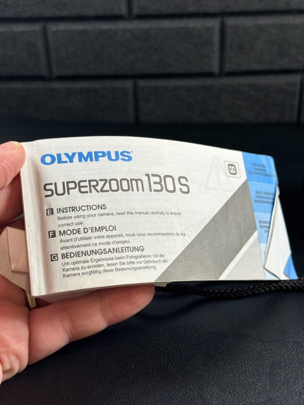 Olympus Superzoom 130 S 35mm Point & Shoot Compact Film Camera Tested & Working