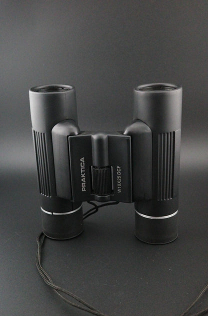 Praktica W10x25 DCF 10x25 Compact Binoculars With Case - Tested & Working