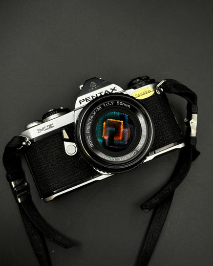 Vintage Pentax ME 35mm Film Camera + Pentax 50mm F1.7 Lens - Read Details (B160)
