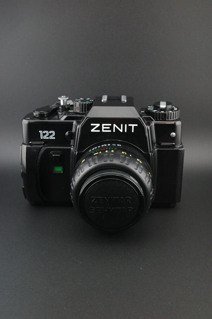 Zenit 122 35mm SLR + MC Zenitar-M2s 50mm f2 - Tested & Working and Near Mint