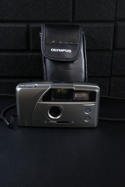 Olympus Newpic XB Vintage 1990's Compact APS Film Camera + Case Tested & Working