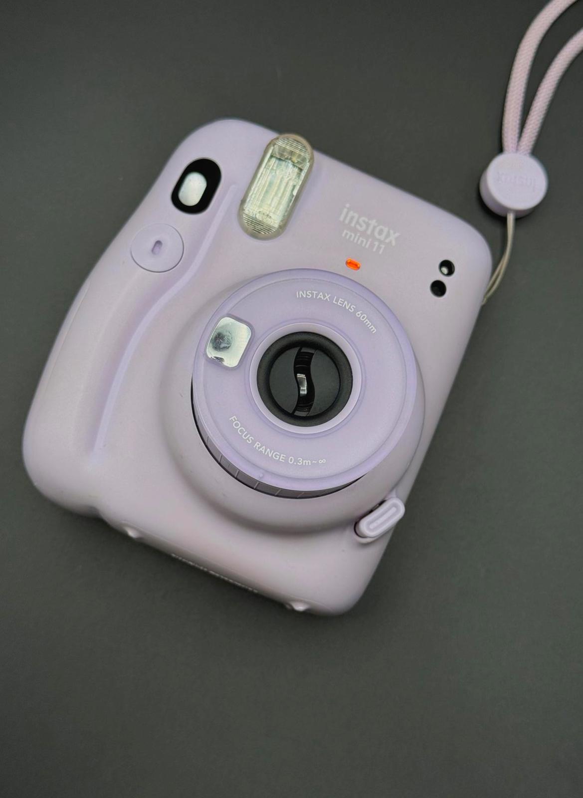 Boxed Fujifilm Instax Mini 11 Lilac Instant Camera + Film & Batteries - Working