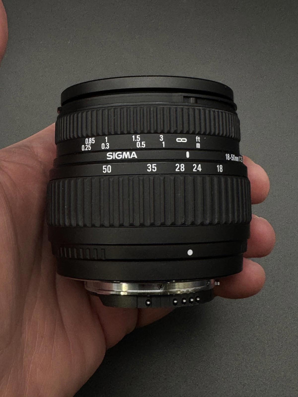 Sigma DC 18-50mm F3.5-5.6 AF Zoom Lens For Nikon AF Mount  - Tested & Working