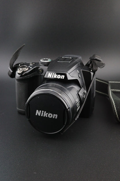Nikon Coolpix P500 12.1MP 36x Zoom Digital Bridge Camera + New Battery / Charger