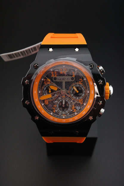 Invicta Racing Vaulthan 69663 Men’s Watch 44mm Black Orange - Brand New & Boxed