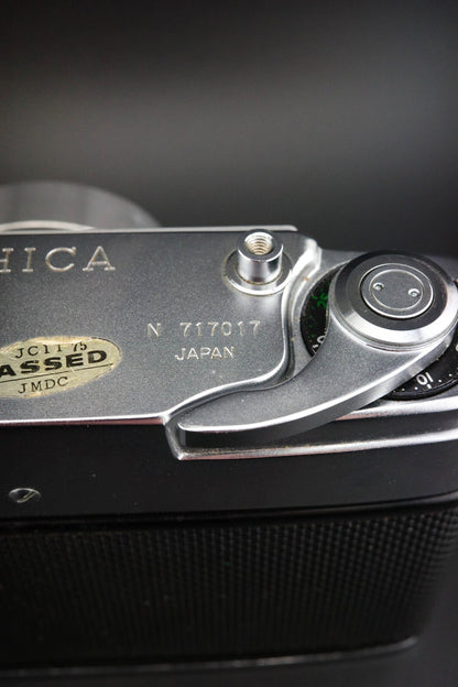 Yashica J Vintage 1960's 35mm Rangefinder Camera + Case - Faulty, Spares Repair