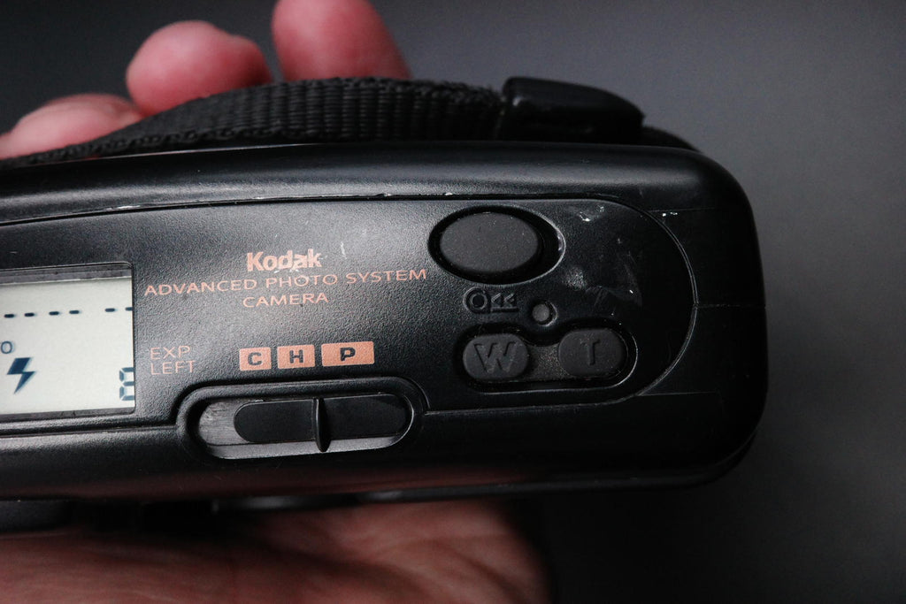 Kodak Advantix 4100ix Zoom APS Film Camera Black Tested & Working