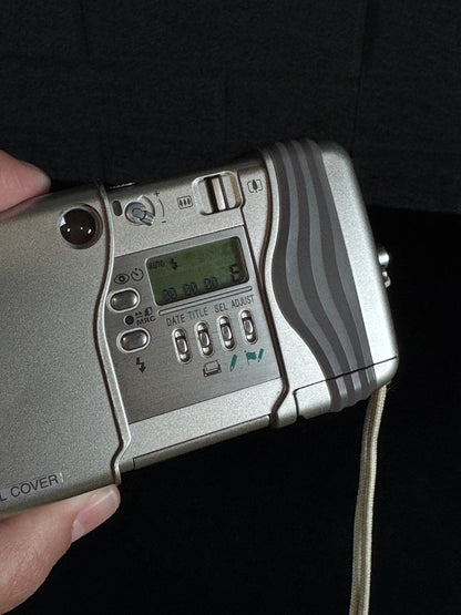 Nikon Nuvis S Vintage 2000's Y2K APS Film Zoom Camera + Battery - Working
