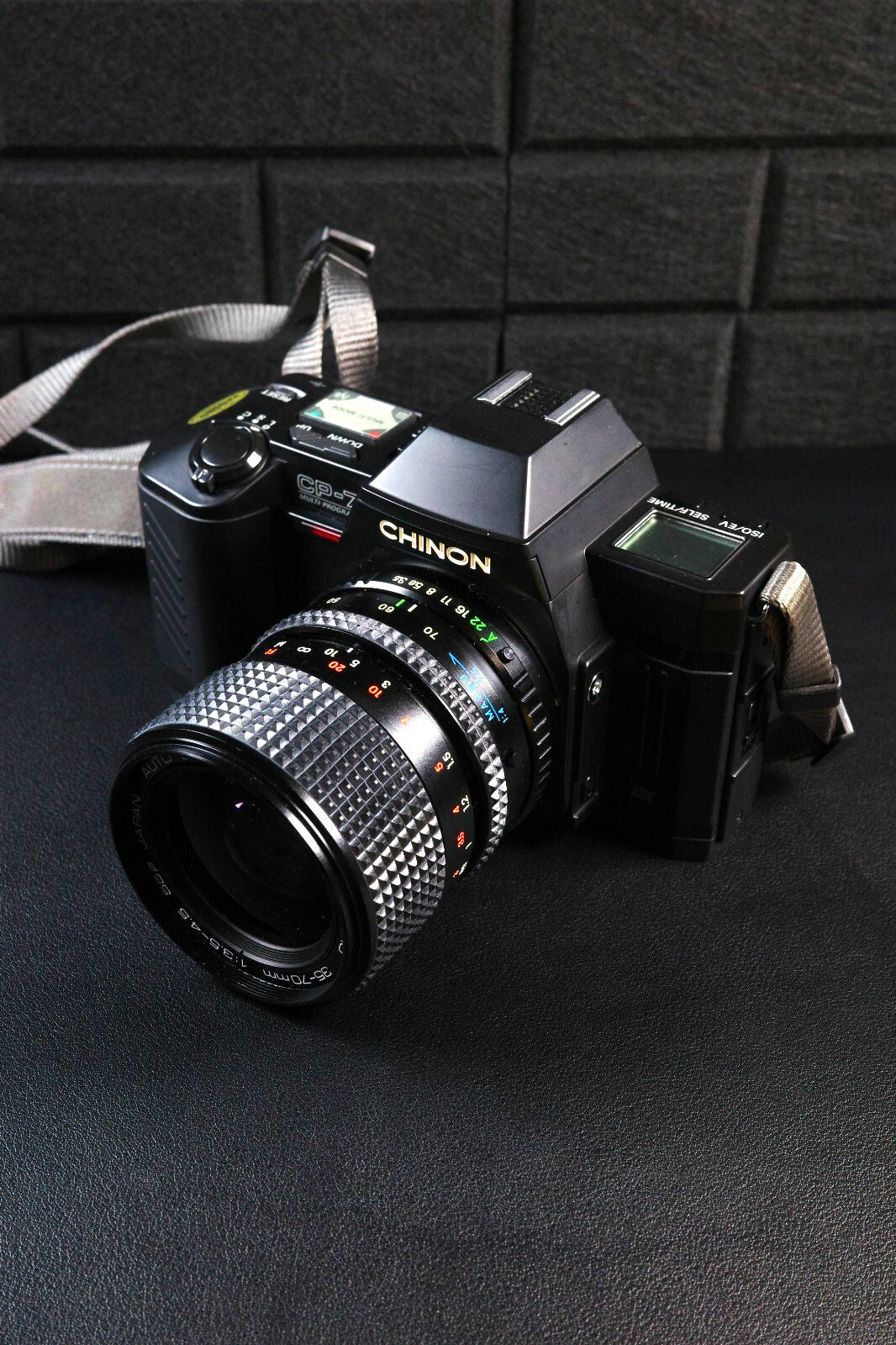 Vintage Chinon CP-7m 35mm Film SLR Camera + 35-70mm Lens - Faulty (Read Details)