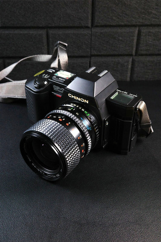 Vintage Chinon CP-7m 35mm Film SLR Camera + 35-70mm Lens - Faulty (Read Details)
