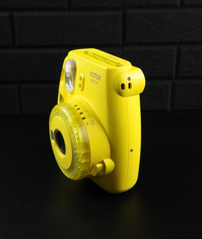 Fujifilm Instax Mini 9 Yellow Instant Camera - Film Tested & Fully Working