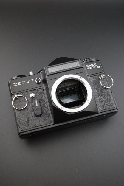 Zenit EM 35mm Film Camera + Helios 44M 2/58 + External LightMeter - Read Details