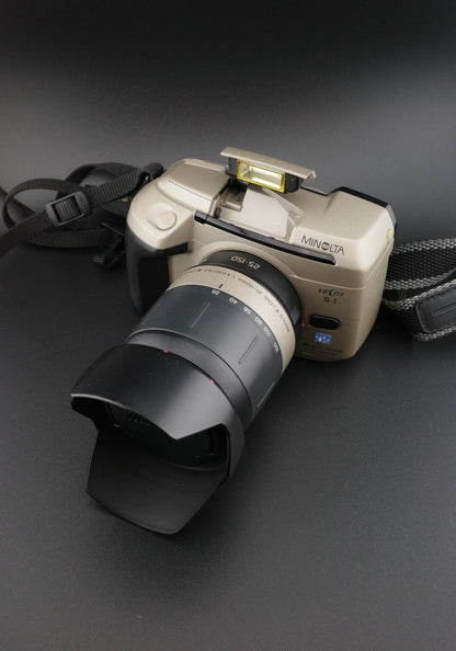 Minolta Vectis S-1 Vintage 1990's APS SLR + 25-150mm Lens - Tested & Working