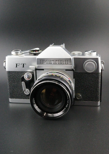 Petri FT Vintage 1960's 35mm SLR + Petri 55mm f/2 Lens Film Tested & Working