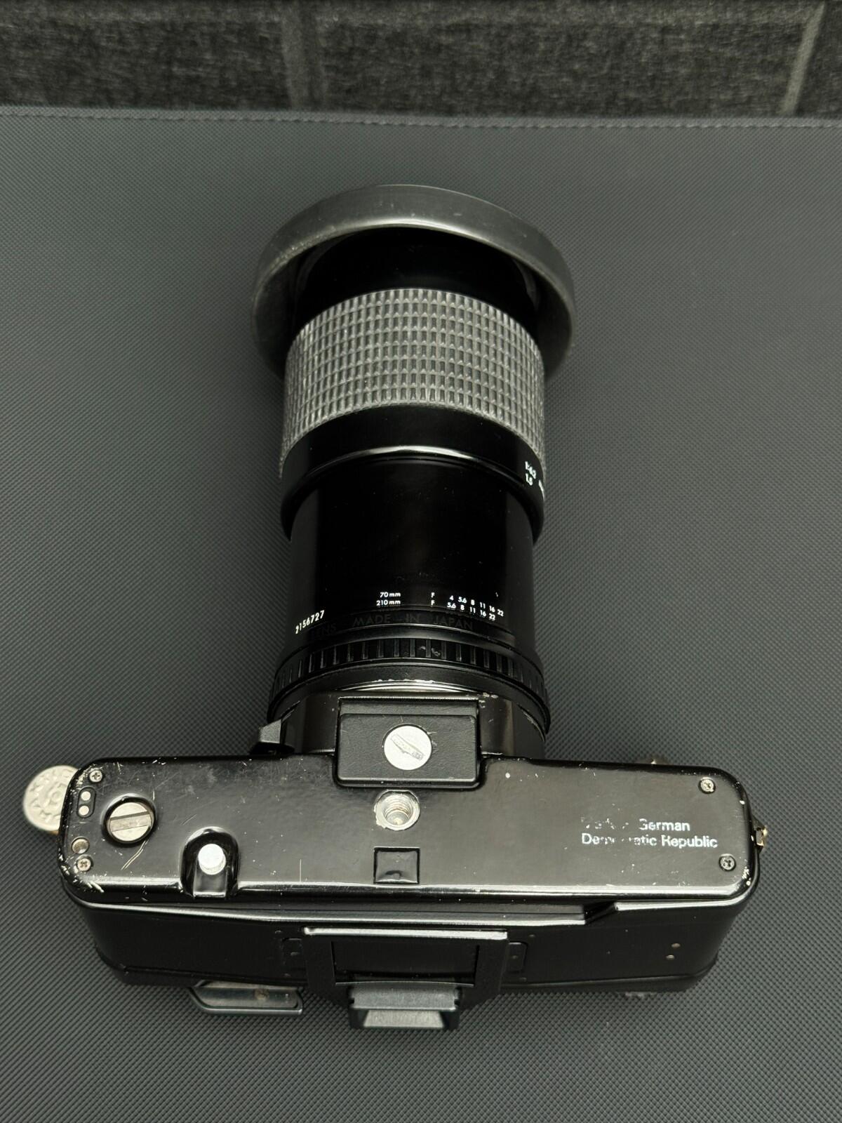 Praktica BCA Electronic 35mm SLR Camera + Pentacon 70-210mm Lens - Working