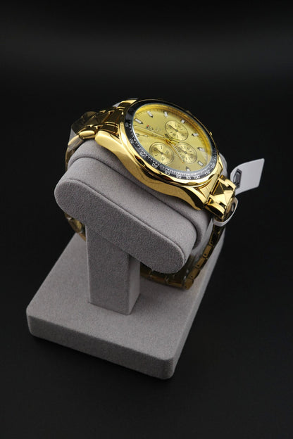 Montres Prestige MPW-0342 Men's Watch 44mm Gold S.Steel Quartz - New & Boxed
