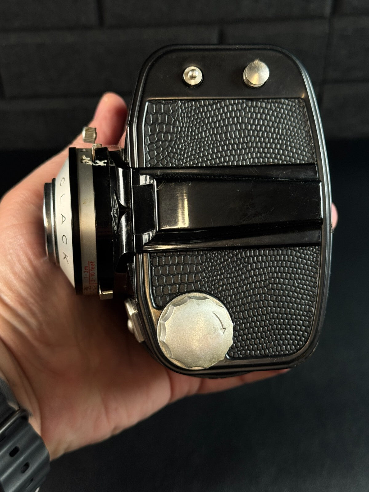Agfa Clack Vintage 1950's 120 Film Camera + Case - Film Tested & Working