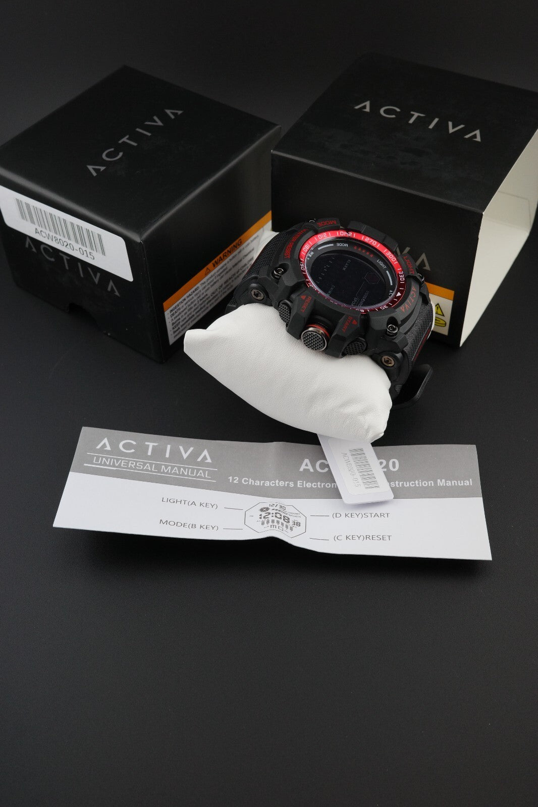 Activa X Invicta ACW8020-015 Men's Digital Watch 56mm Black - Brand New & Boxed