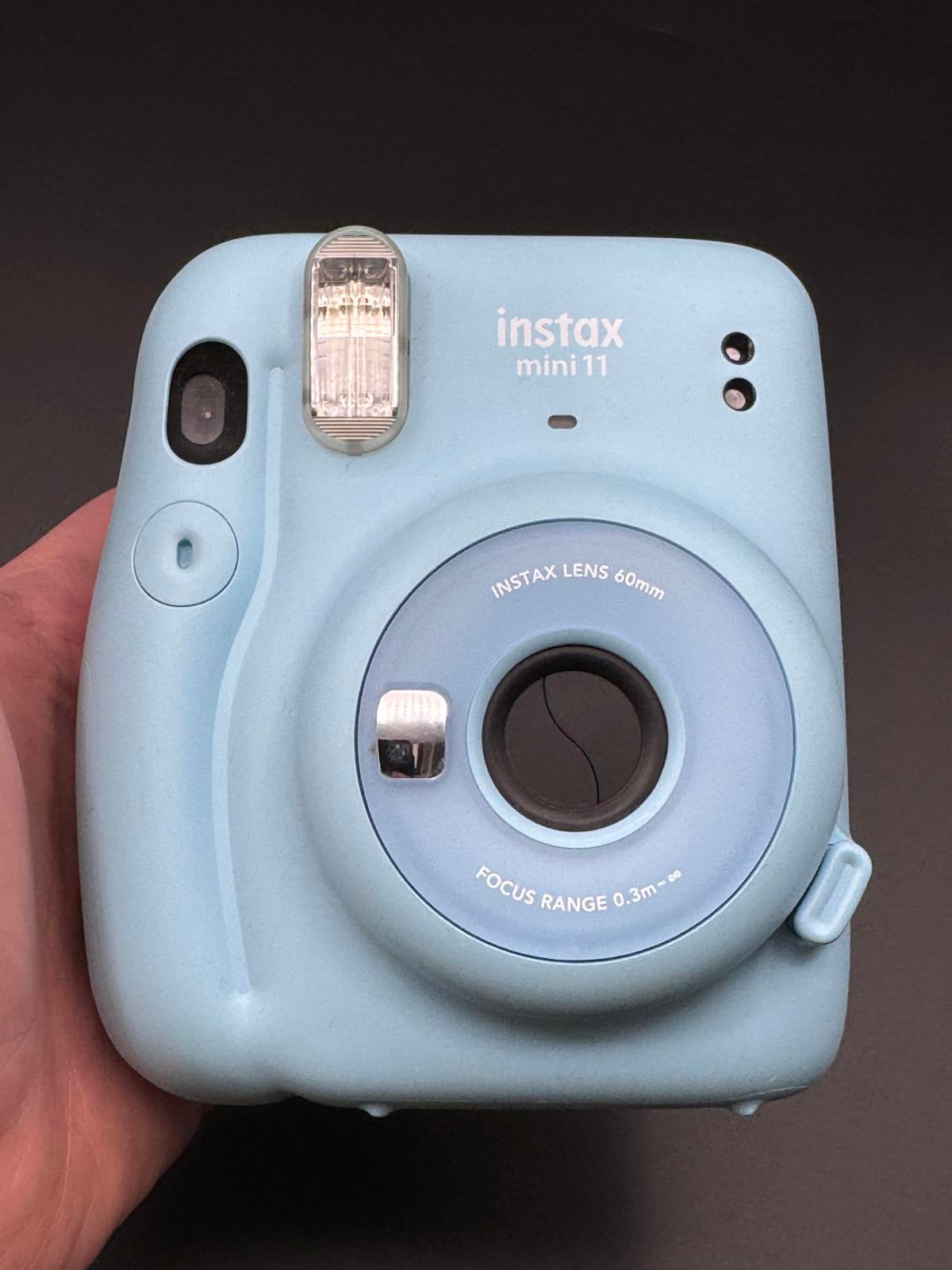 Fujifilm Instax Mini 11 Baby Blue Instant Camera + Film & Batteries - Working
