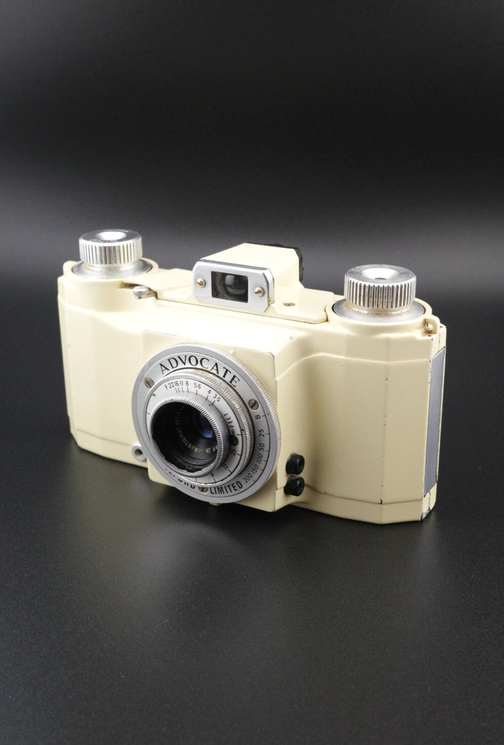 Ilford Advocate II Film Camera - White Enamel Die-Cast Aluminium -Read Details