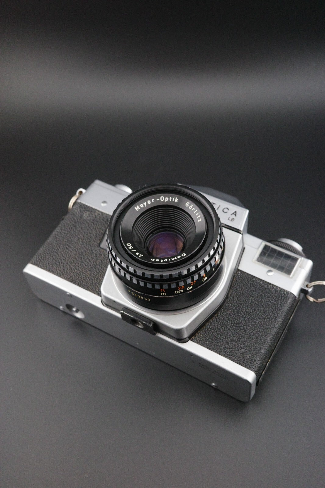 Praktica LB2 35mm SLR + Meyer Domiplan 50mm f2.8 M42 Film Film Tested & Working