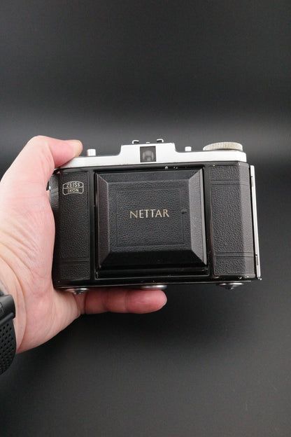 Zeiss Ikon Nettar 517/16 Vintage 1950's Folding 120 Film Camera Tested & Working