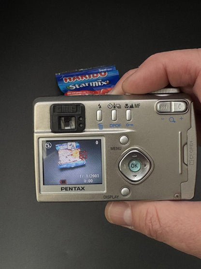 Fully Working Pentax Digital Camera Optio 330 3.2MP + Battery (Read Details)