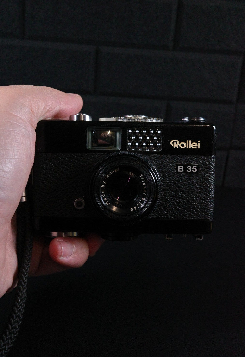Rollei 35 B 35mm Compact Camera Carl Zeiss Lens + Case - Film Tested & Working