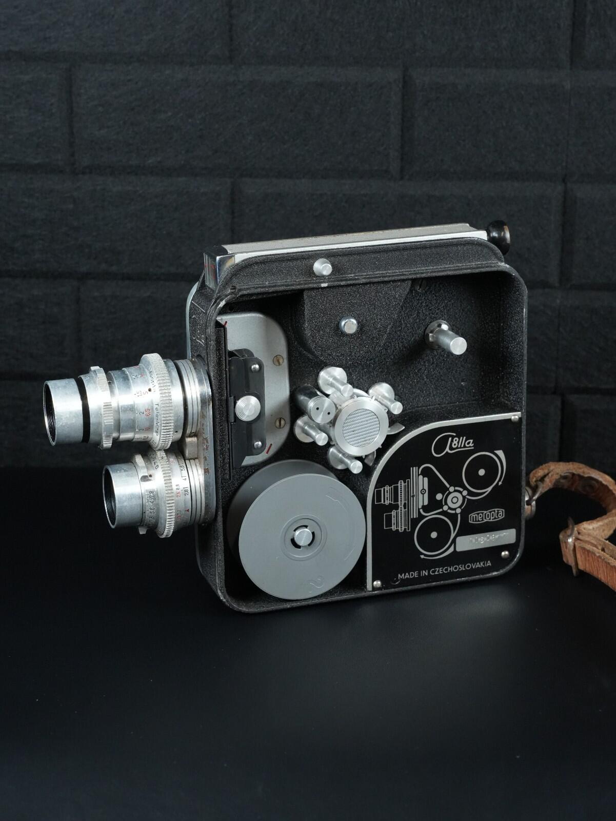 Meopta A8 lla Vintage 1950's Double 8mm Cine Film Camera - Spares or Repair