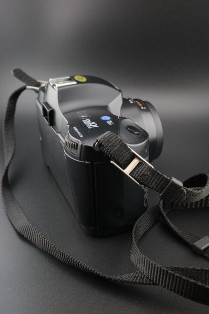 Olympus OM101 Power Focus 35mm SLR Camera + 50mm f/2 Lens Film Tested &  Working