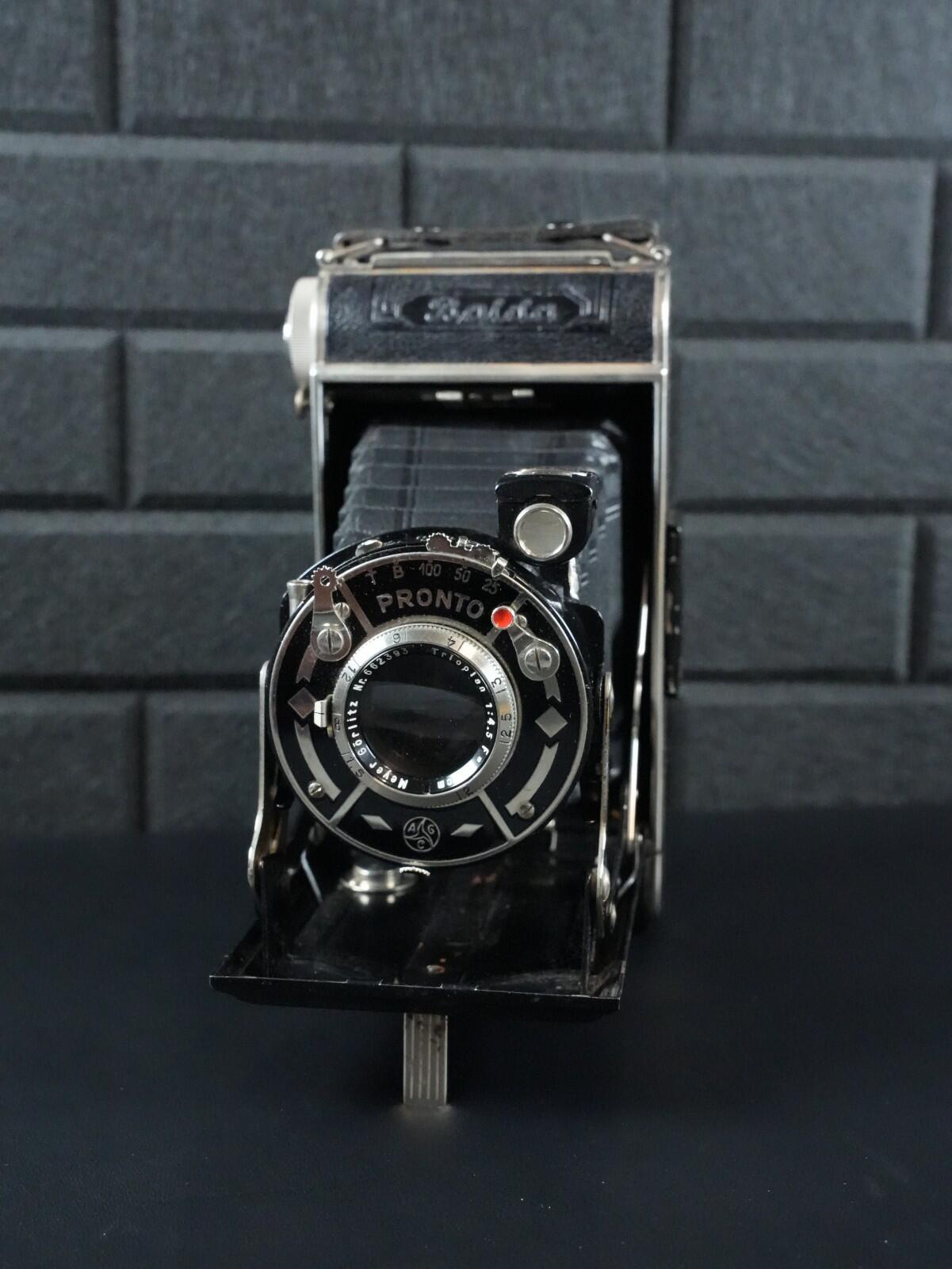 AGC Balda Pronto 1930's Folding Bellows Camera Meyer-Optik Görlitz Lens Working