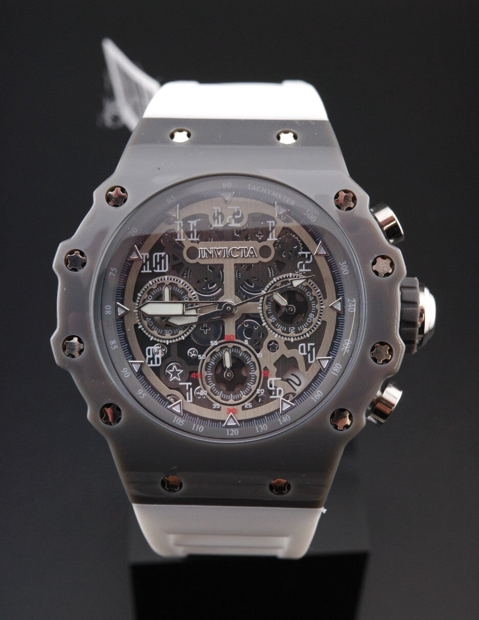 Invicta Racing Valyron 69618 Unisex Watch 41mm White / Grey - Brand New & Boxed