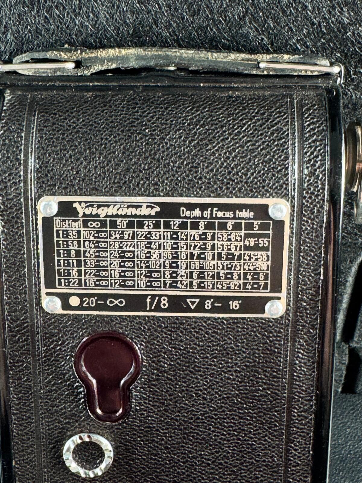 Voigtländer Bessa Vintage 1930's Folding Bellows Camera & Case - Not Working