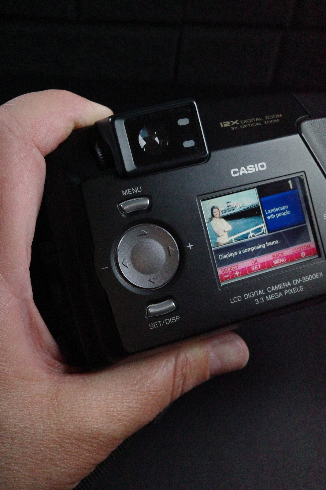 Casio BestShot QV-3500EX Vintage Y2K 3.3MP 12X Zoom Digital Camera - Near Mint