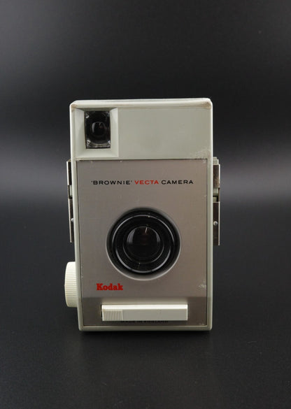 Kodak Brownie Vecta Vintage 1960's 127 Film Camera + Case - Tested & Working