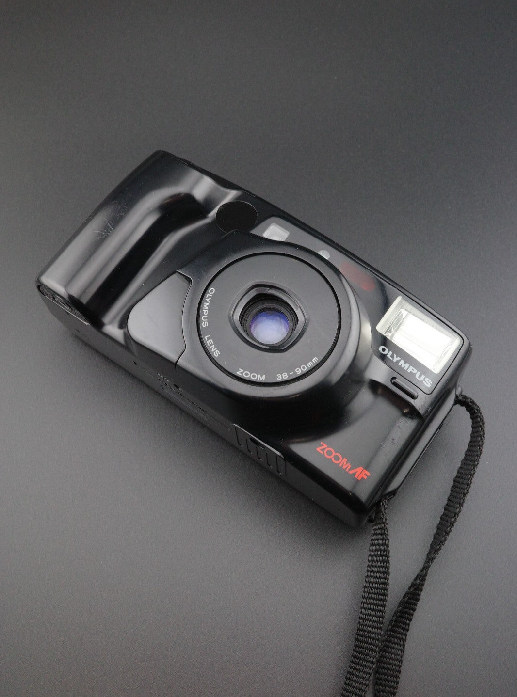 Olympus AZ-230 Superzoom 35mm Film Camera 38-90mm Autofocus - Tested & Working