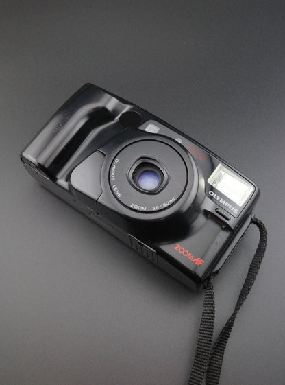 Olympus AZ-230 Superzoom 35mm Film Camera 38-90mm Autofocus - Tested & Working