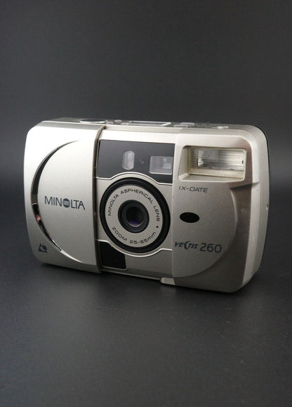 Minolta Vectis 260 Vintage APS Film Camera 25-65mm Zoom - Tested & Working