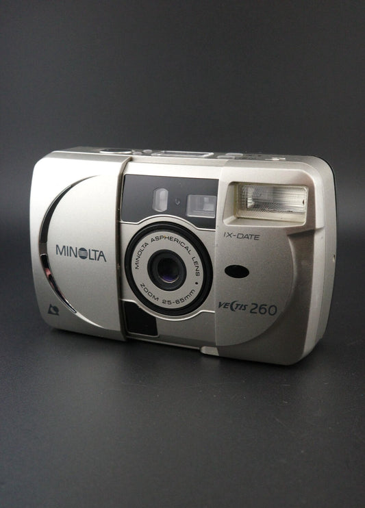 Minolta Vectis 260 Vintage APS Film Camera 25-65mm Zoom - Tested & Working