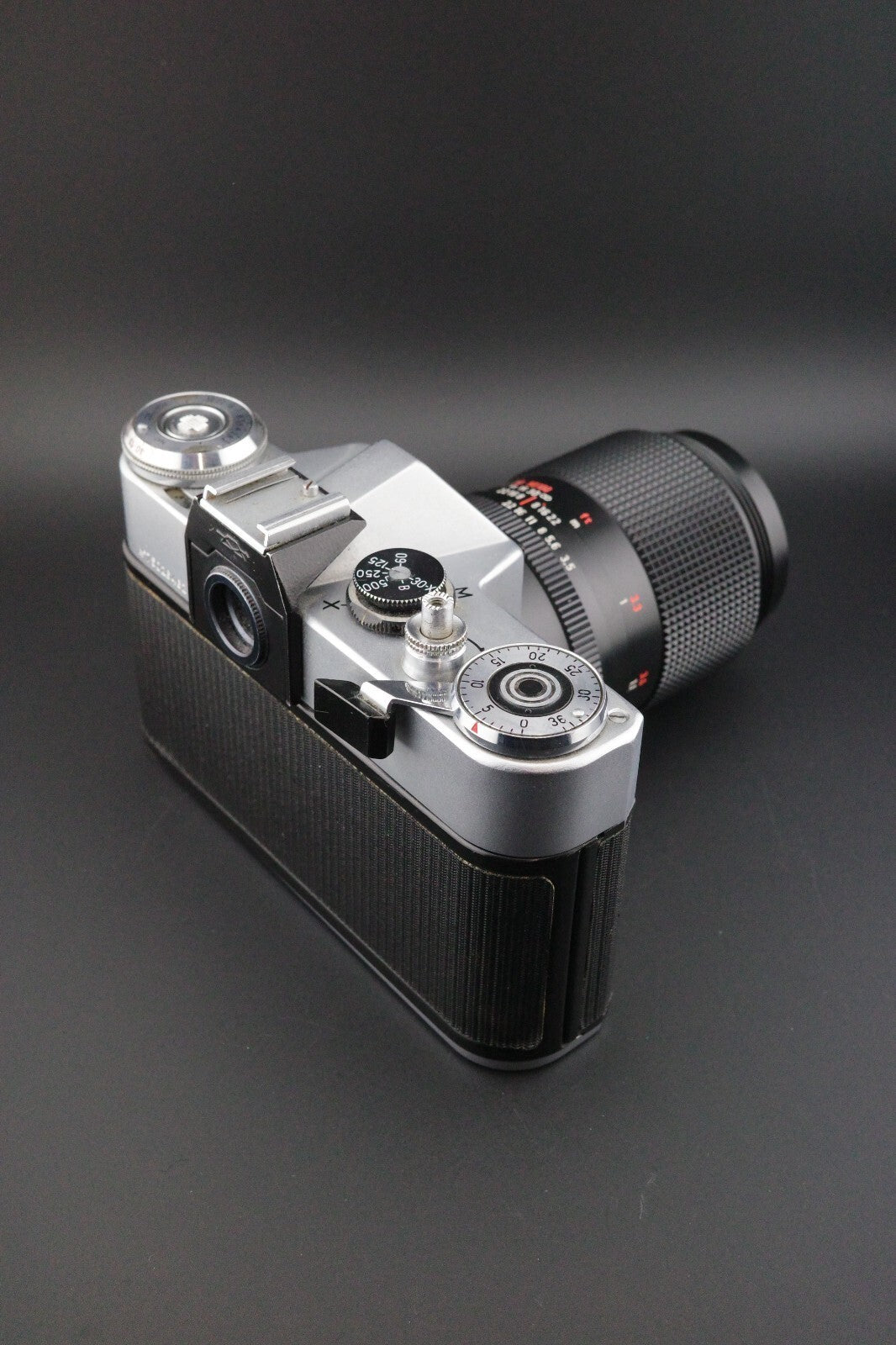 Revueflex EM Vintage 35mm SLR + Carl Zeiss Jena 135mm f3.5 Film Tested & Working